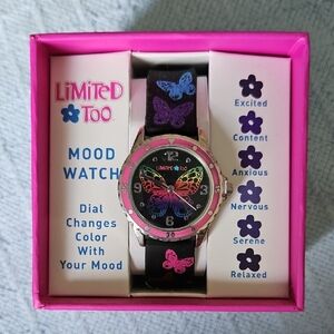 Limited Too Mood Watch with Colorful Butterflies